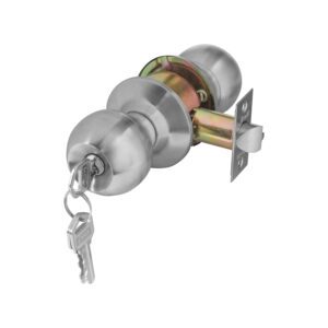 Ozone Cylindrical Knob Lock with Key Operation & Push Button OCKL-11NSTD SSS