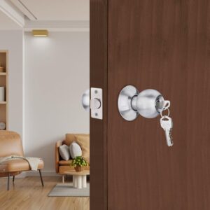 Godrej Cylindrical Knob Lock with Key Operation & Push Button (5808)